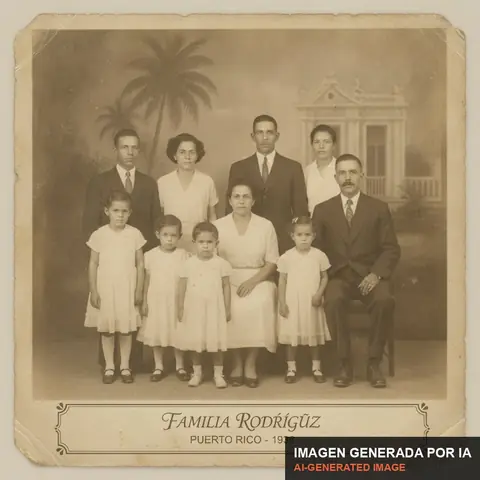 Documento de muestra generado por IA: retrato familiar