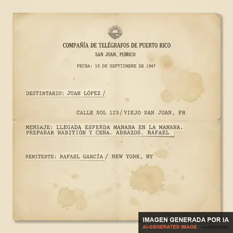 Documento de muestra generado por IA: telegrama
