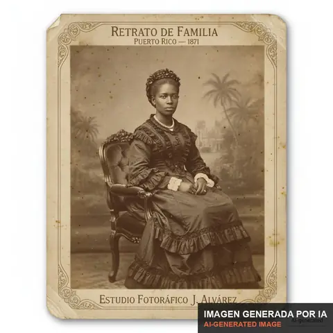Documento de muestra generado por IA: retrato de mujer