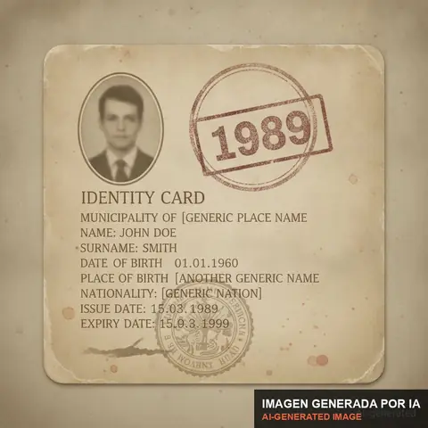 Documento de muestra generado por IA: cédula de identidad