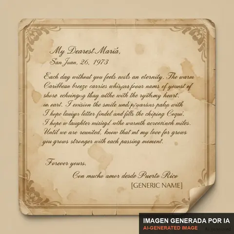 Documento de muestra generado por IA: carta de amor