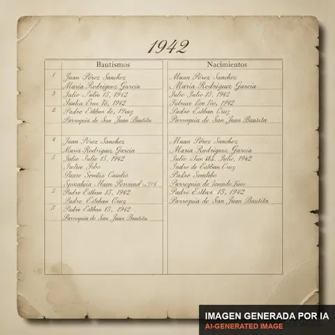 Documento de muestra generado por IA: registro de iglesia