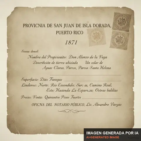 Documento de muestra generado por IA: título de tierra