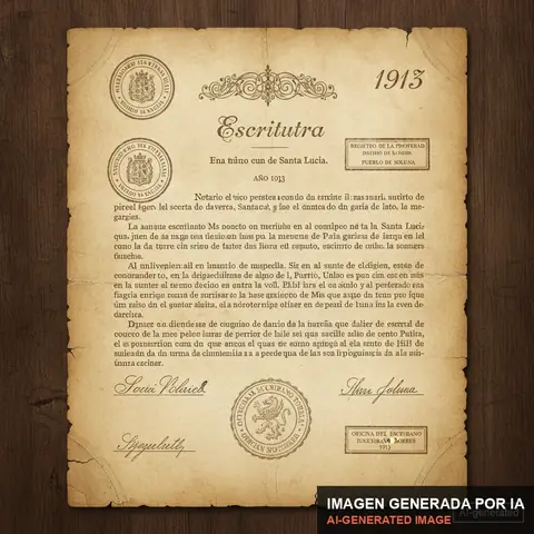Documento de muestra generado por IA: escritura notarial