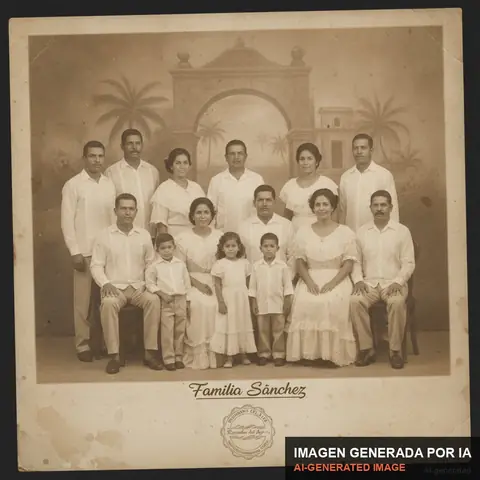 Documento de muestra generado por IA: retrato familiar